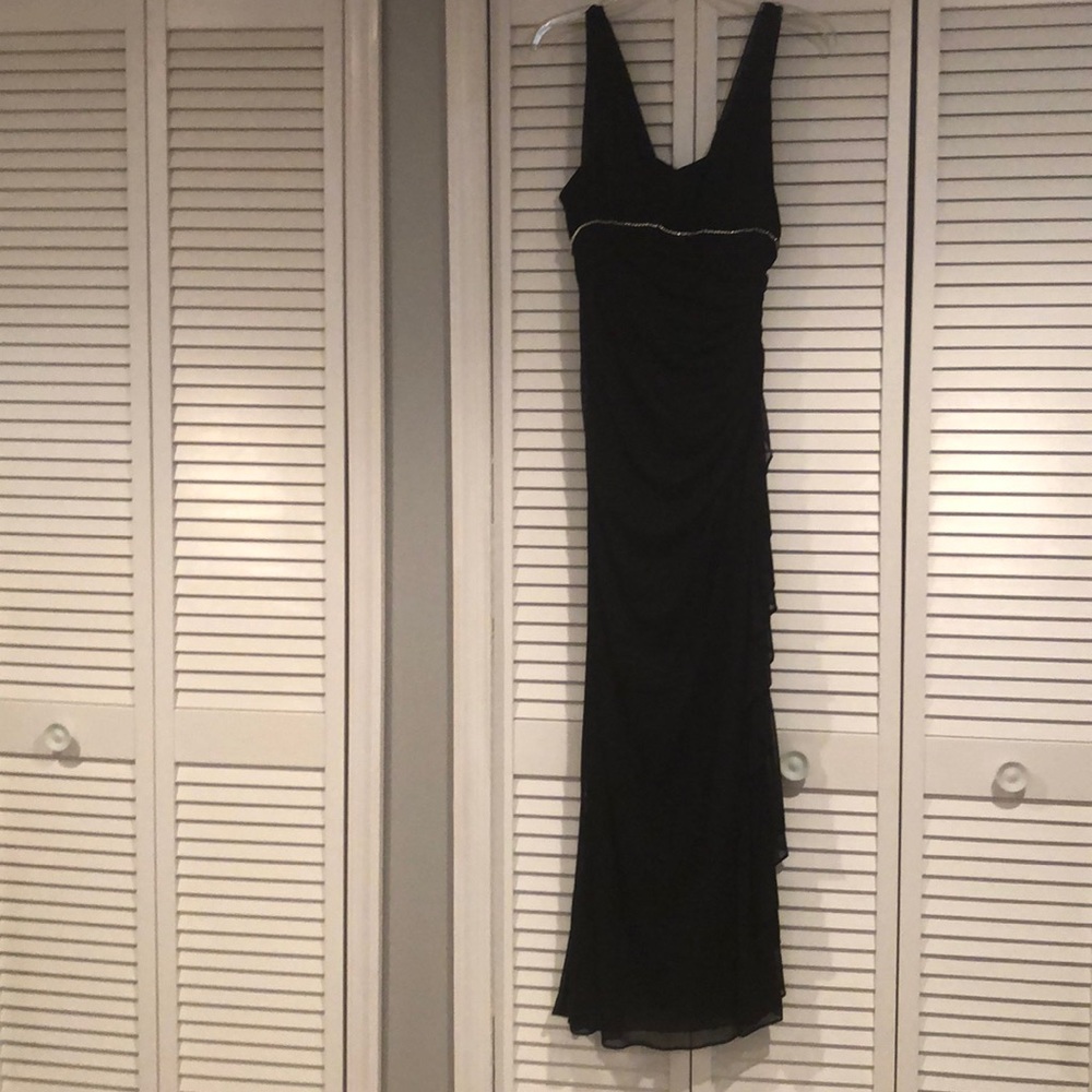 Sheer black gown
